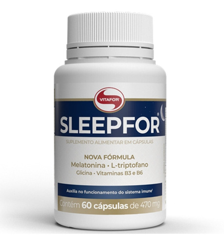 Sleepfor 60 Cáps Vitafor 470mg Triptofano 5htp Serotonina