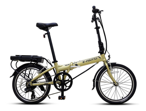 Bicicleta Electrica Plegable E-fantom Aro 20 Dorado