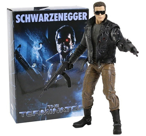 Terminator. T-800. 18 Cms. Arnold Schwarzenegger. Police Sta