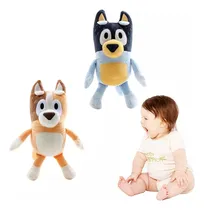 Comprar 2pz Bluey Familia Bluey Bingo Papá Mamá Muñeco Peluche