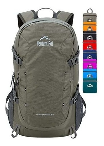 Mochila 40 L Para Senderismo, Trekking - A8 Gris Oscuro.