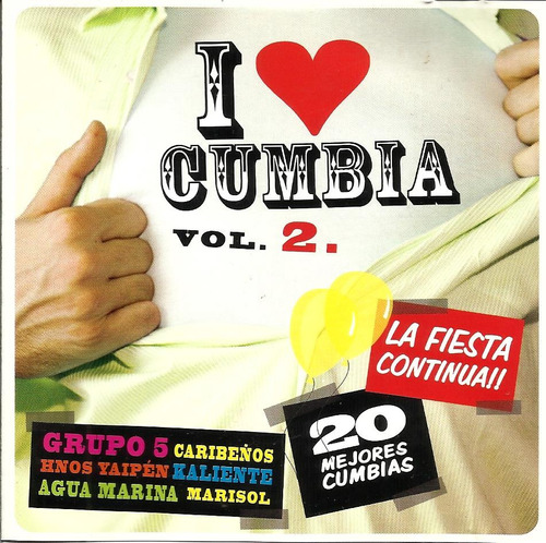 Cd I Love Cumbia El Fiestón Continua - 2009 - Vol. Il