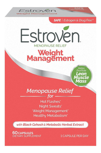 Estroven Menopause Relief Suplemento Control De Peso Capsula