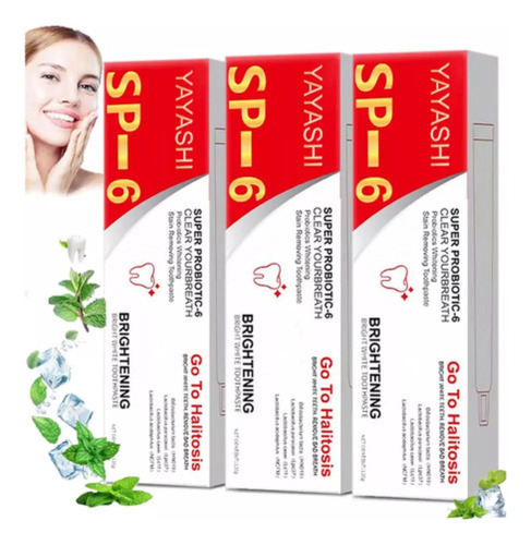 Paquete De 3 Pastas Dentales Blanqueadoras Probióticas Sp6 1