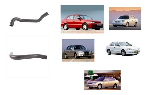 Mangueras Radiador Par Hyundai Accent 1994 Al 2005