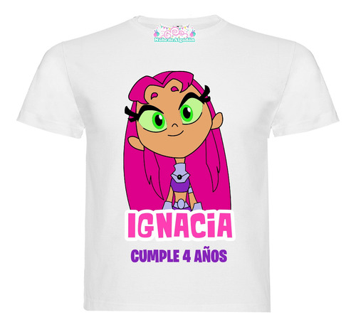 Polera Labubu Niñas Algodón 100% Personalizada