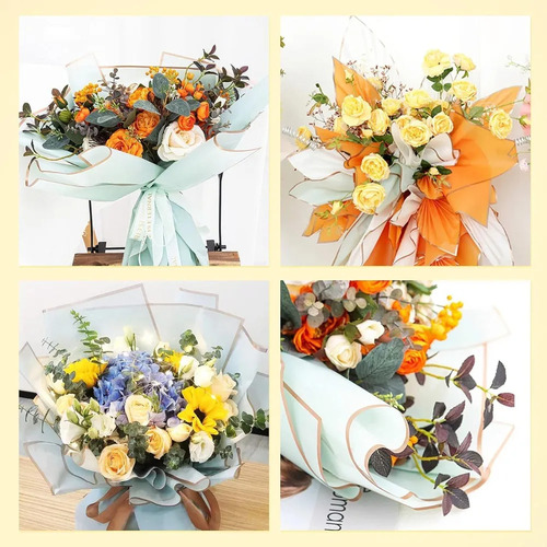 Papel Coreano Para Envolver Ramas De Bouquet Flores 40