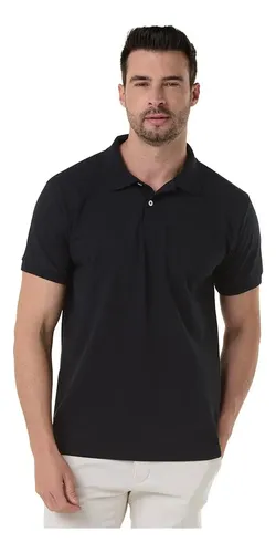 Camisa Polo Masculina Piquet Básica Lisa Uniforme