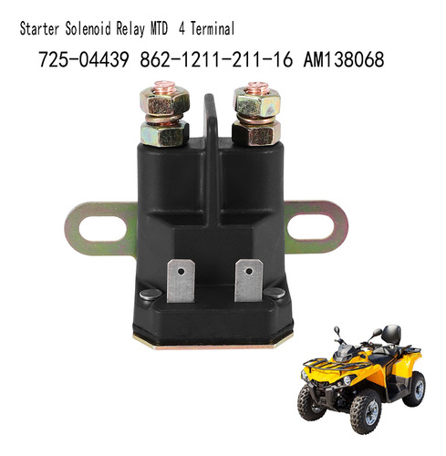 Relé Solenoide Mtd 725-04439 862-1211-211-16 4 Termi