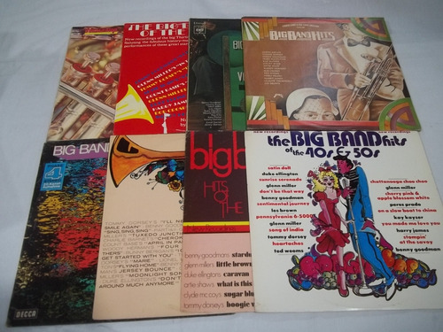 Lp Vinil - Big Bands - 8 Discos Coletaneas