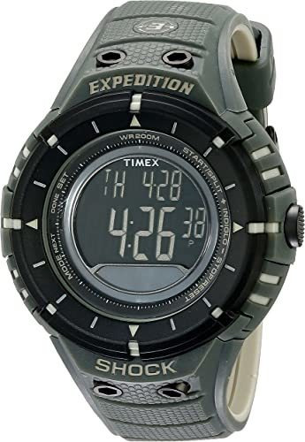 Timex Expedition Shock Reloj Digital Con Brújula, Oliva/