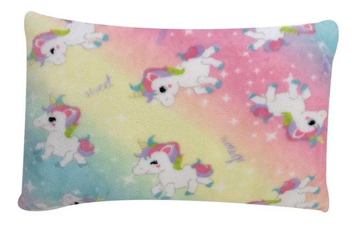 Almohada Almohadita Jumbo Bebe Niño Microfibra Unicornio