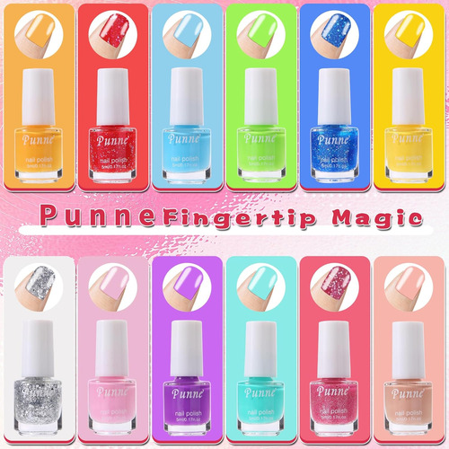 Esmalte De Uñas Para Niños, Juego De Esmalte De Uñas No Tóxi