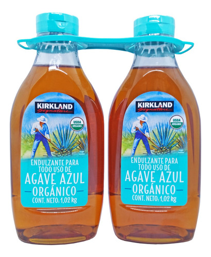 Endulzante De Agave Azul Organico Kirkland 1.02 Kg 2 Piezas