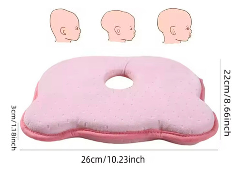 Almohada Suave Para Bebé Memory Foam Prevenir Cabeza