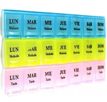 Comprar Pastillero Semanal Capsulas Organizador Medicamentos Plastic