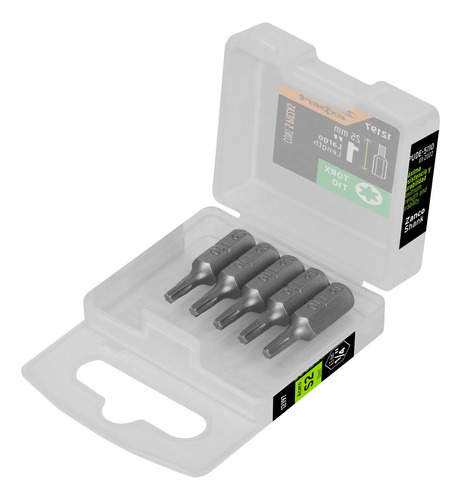 Caja Con 6 Estuche Con 5 Puntas Torx T10 Largo 1', Truper Ex