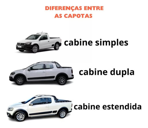 Capota Vw Saveiro G5 G6 G7 Cabine Simples S/gancho Até 2022