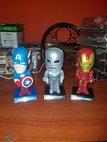 Lote De 3 Figuras De Marvel Iron Man 