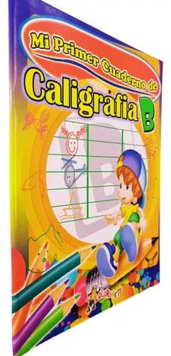 Mi Primer Cuaderno De Escritura: Cuaderno de caligrafía para niños de 4 a 6  años - Aprende a escribir letras, mayúsculas, minúsculas y números del 1