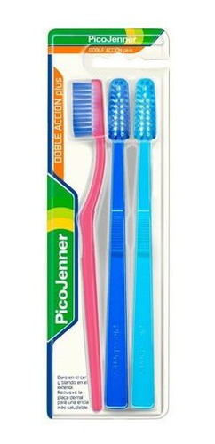 Cepillo Dental Pico Jenner Doble Accion Plus X3