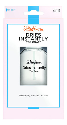 Sally Hansen Esmalte De Uñas Dry Instantly Top Coat Para M. Color Claro