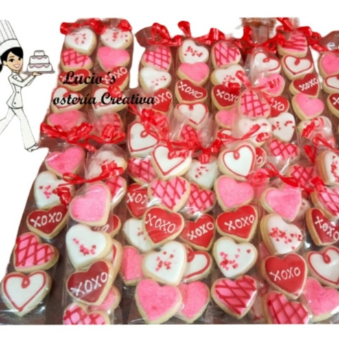 Galletas Mini 12 Paquete Con 4c/pqt San Valentin. 14 De Feb