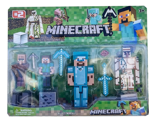 Minecraft Set Figuras X 12 Piezas-  Tunitas Love