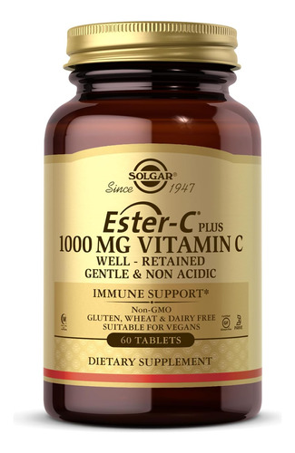 Vitamina C Solgar Ester-c 1000 Mg 60 Comprimidos