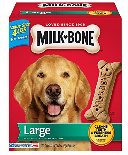 Snacks Para Perros Grandes Milk-bone, 4 Libras (pack De 2)