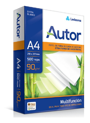 4 Resmas Autor A4 90g Consultar Envio Gratis Capfed - Riboc