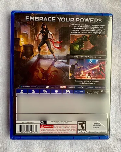 Marvel Avengers Ps4