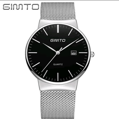 Relógio Feminino Gimto Luxo Aço Inoxidável Frete Grátis