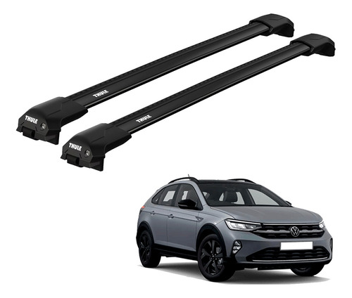 Rack Travessa Thule Wingbar Evo Edge Preto Vw Nivus 