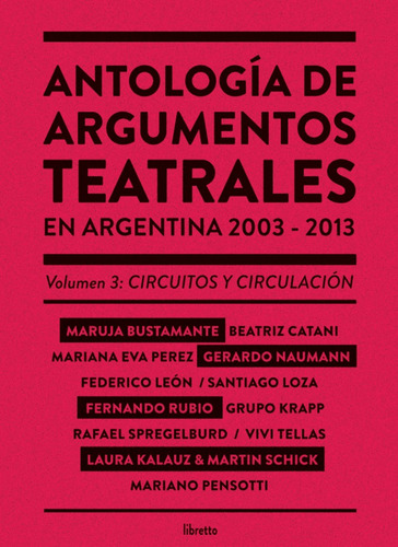 Antología De Argumentos Teatrales Vol. 3 - Aa.vv.  - Librett