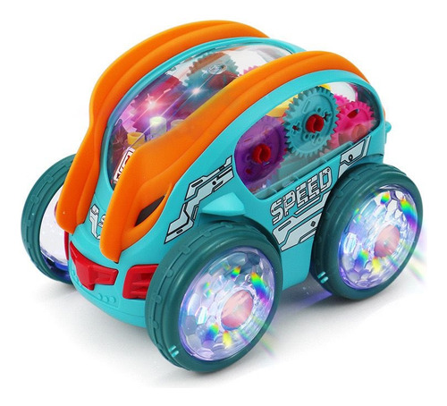 Con Batería: Cool Light Music Stunt Car Con Rotación De 360°