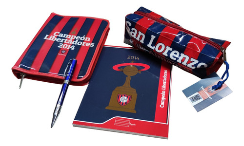 Merchandising Oficial San Lorenzo Set Para Colegio Escuela