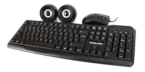 Kit 3 En 1 Halion Teclado Parlante Mouse Ha-kit 45