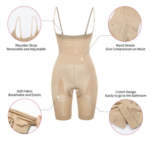Body Shaper Wear Para Mujer Con Control De Barriga Y Cuerpo