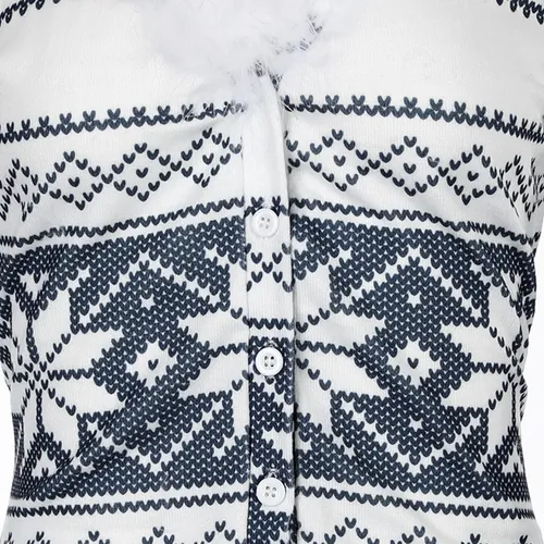 Pijama Para Mujer Con Estampado De Copos De Nieve Navideños