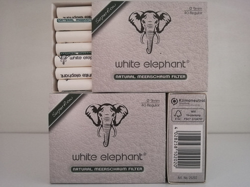 2 Cajas Filtros Elephant Natural 9mm  (80 Unidades)