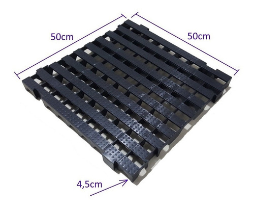 10 Piso Plástico Palete 50x50 Câmara Fria Estrado Pisos 