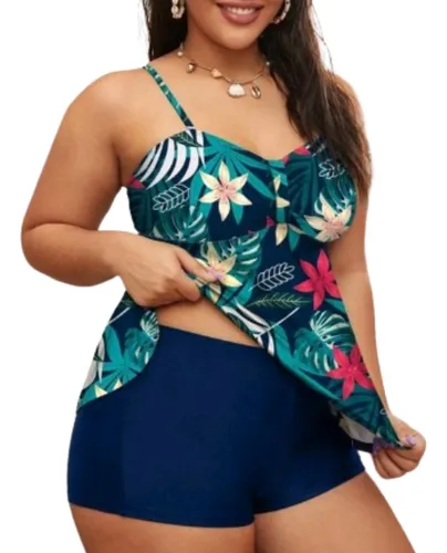 Malla tankini con short hotsell