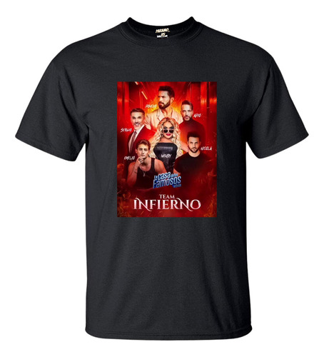 Playeras Team Infierno La Casa De Los Famosos 2023