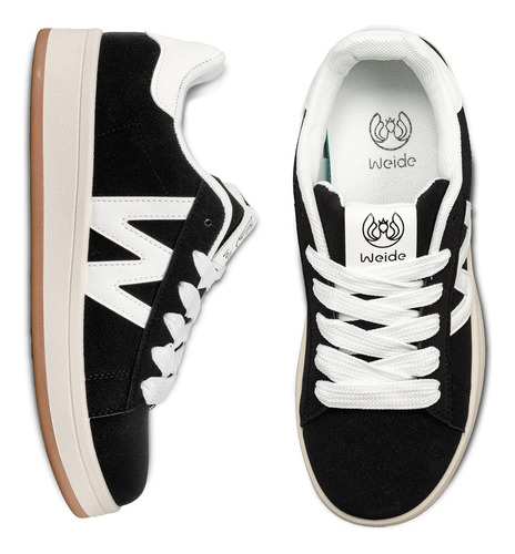Weide Tenis Mujer Cómodos Zapatillas Deportiva Plano Moda Para Mujer,zapatos Casuales Correr Diario