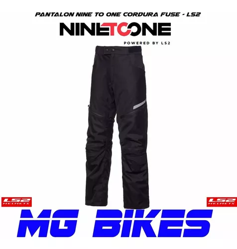 Pantalon Moto Hombre Cordura Nine To One Fuse Negro