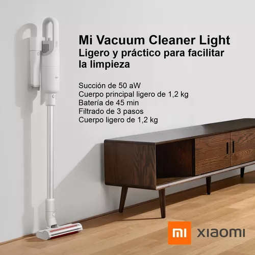  Xiaomi Luz de aspiradora de mano, Mi aspiradora de mano  inalámbrica, aspiradora ligera con succión de 17000 Pa, bajo ruido, para el  hogar y el automóvil : Hogar y Cocina