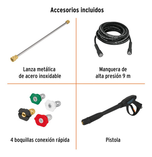 Hidrolavadora Truper 12908 Naranja/negro 3.7 Kw 193 Bar Naranja/negro