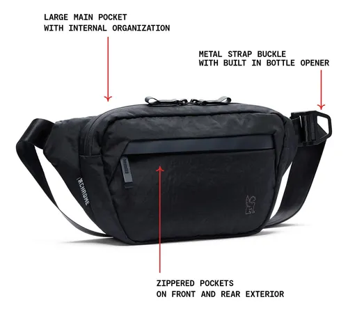 Mochila Sling Sabin 6l Chrome Industries Negro Reciclada