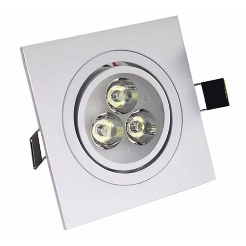 Luminária Spot Quadrado Led 3w Com Ajuste Angular Teto Sanca